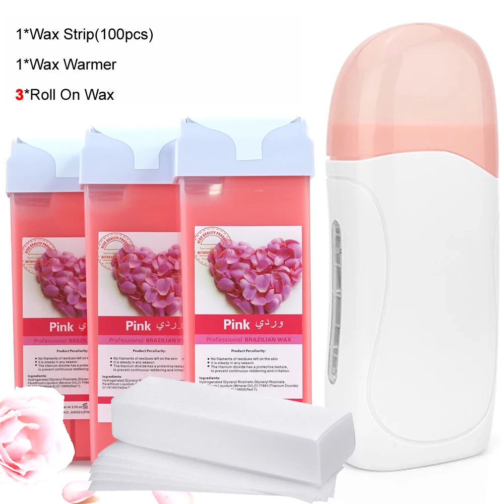 Roller Depilatory Wax Kit