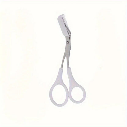 Eyebrow Trimmer, Stainless Steel Eyebrow Scissors With Comb, Eyebrow