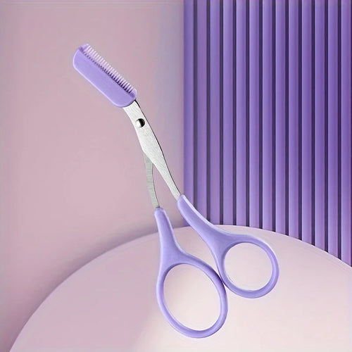 Eyebrow Trimmer, Stainless Steel Eyebrow Scissors With Comb, Eyebrow