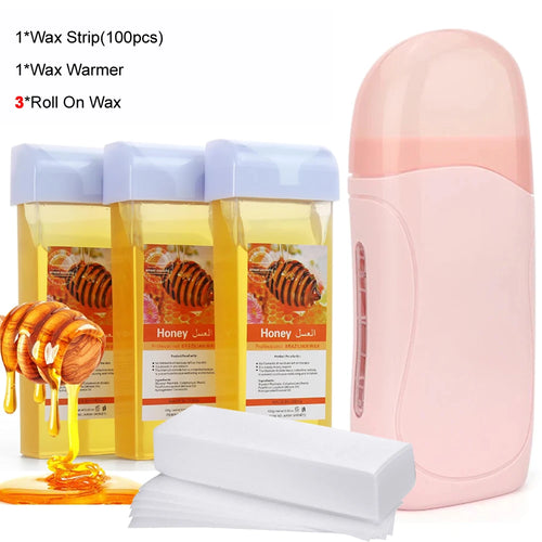 Roller Depilatory Wax Kit