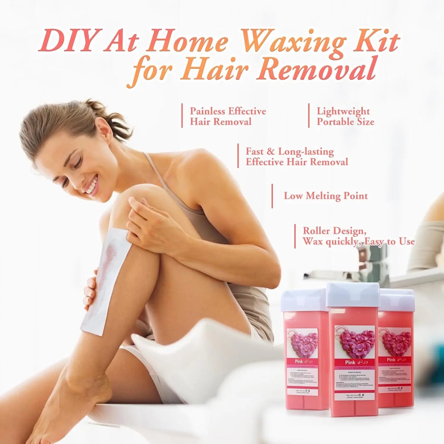 Roller Depilatory Wax Kit